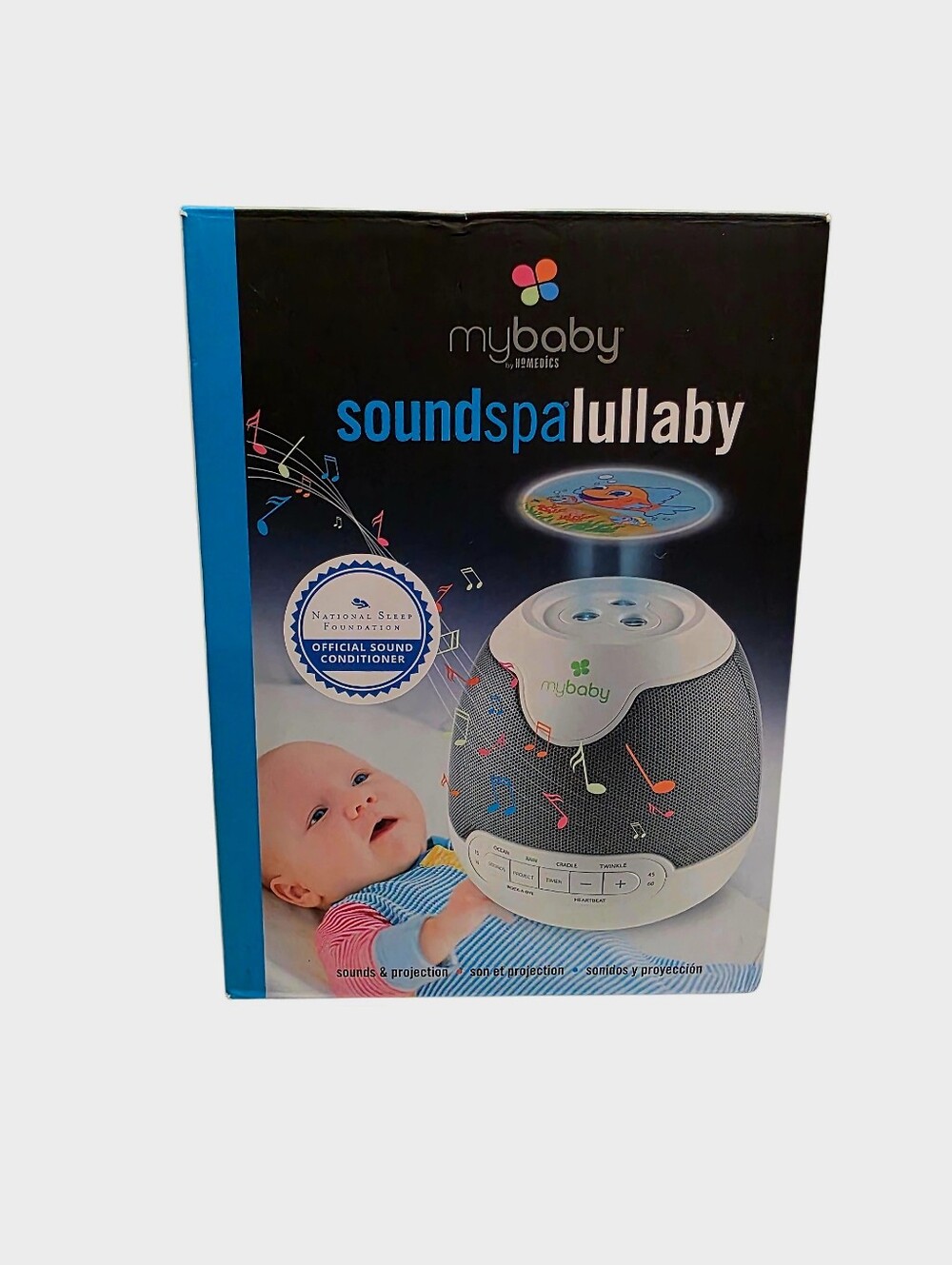 HoMedics Mybaby MYB-S305C Soundspa Lullaby Sounds & Projection NIB
